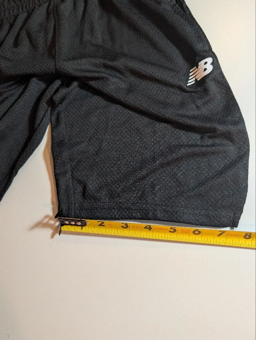 New Balance Boys 10/12 Black Mesh Athletic Shorts with Logo NWT